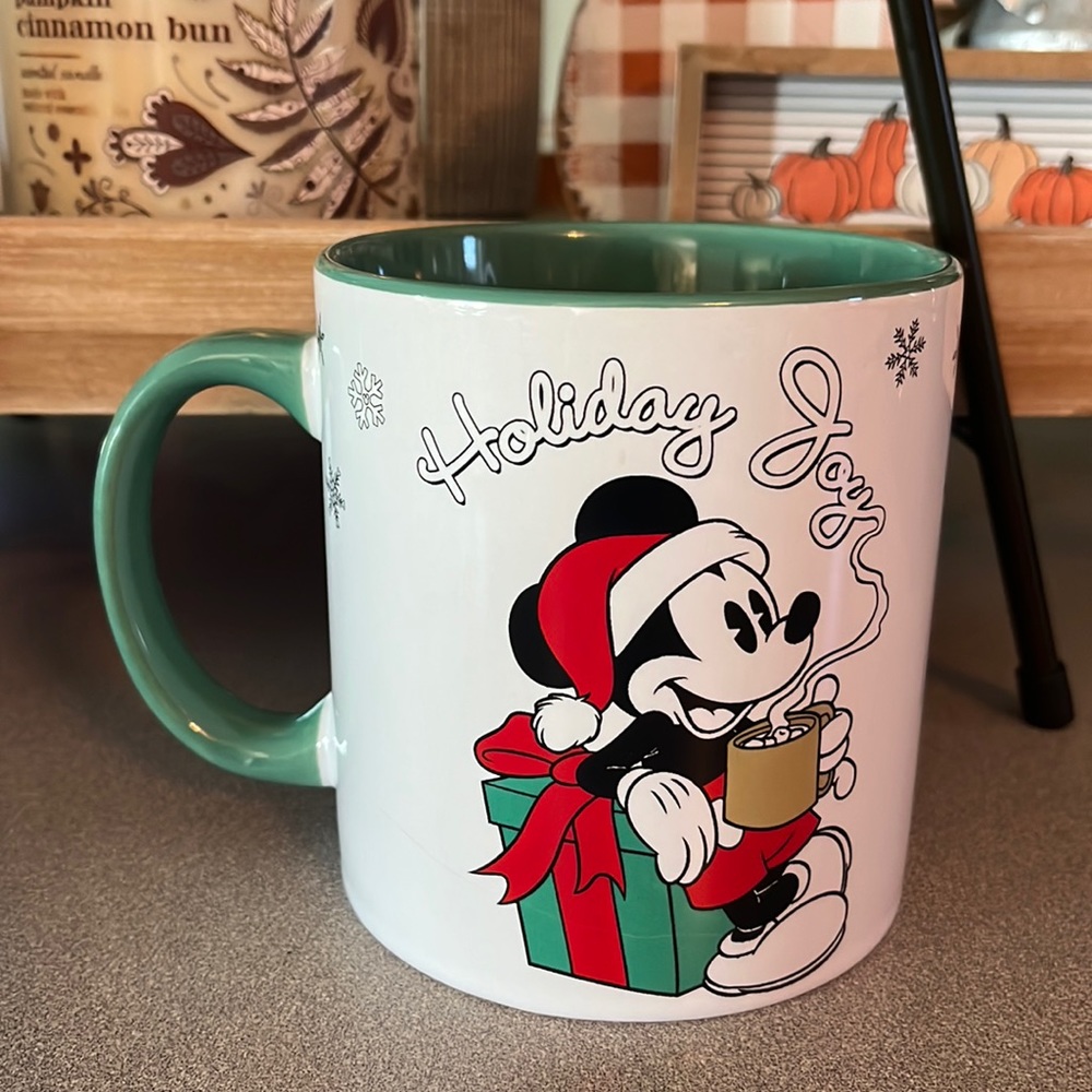 Holiday Joy Mickey Mouse mug - NEW